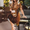 thumbnail image 3 of Vsdgher Vache Tournesol de Campagne pour Femmes Été 2025 Décontracté Robes Midi Maxi Légères Manches Courtes Col Rond Robe de Plage, 3 of 6