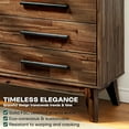thumbnail image 6 of Acacia Legacy Dresser for Bedroom with 6 Drawers, Solid Wood Double Dresser for Bedroom, Wide Chest of Drawers Storage Organizer Unit for Bedroom, Living Room, Hallway, Walnut, 6 of 8