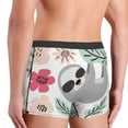 thumbnail image 5 of Disketp Cute Cartoon Sloth Men'S Boxer Briefs,Soft And Breathable Cotton Underwear With Comfortflex Waistband, 5 of 8