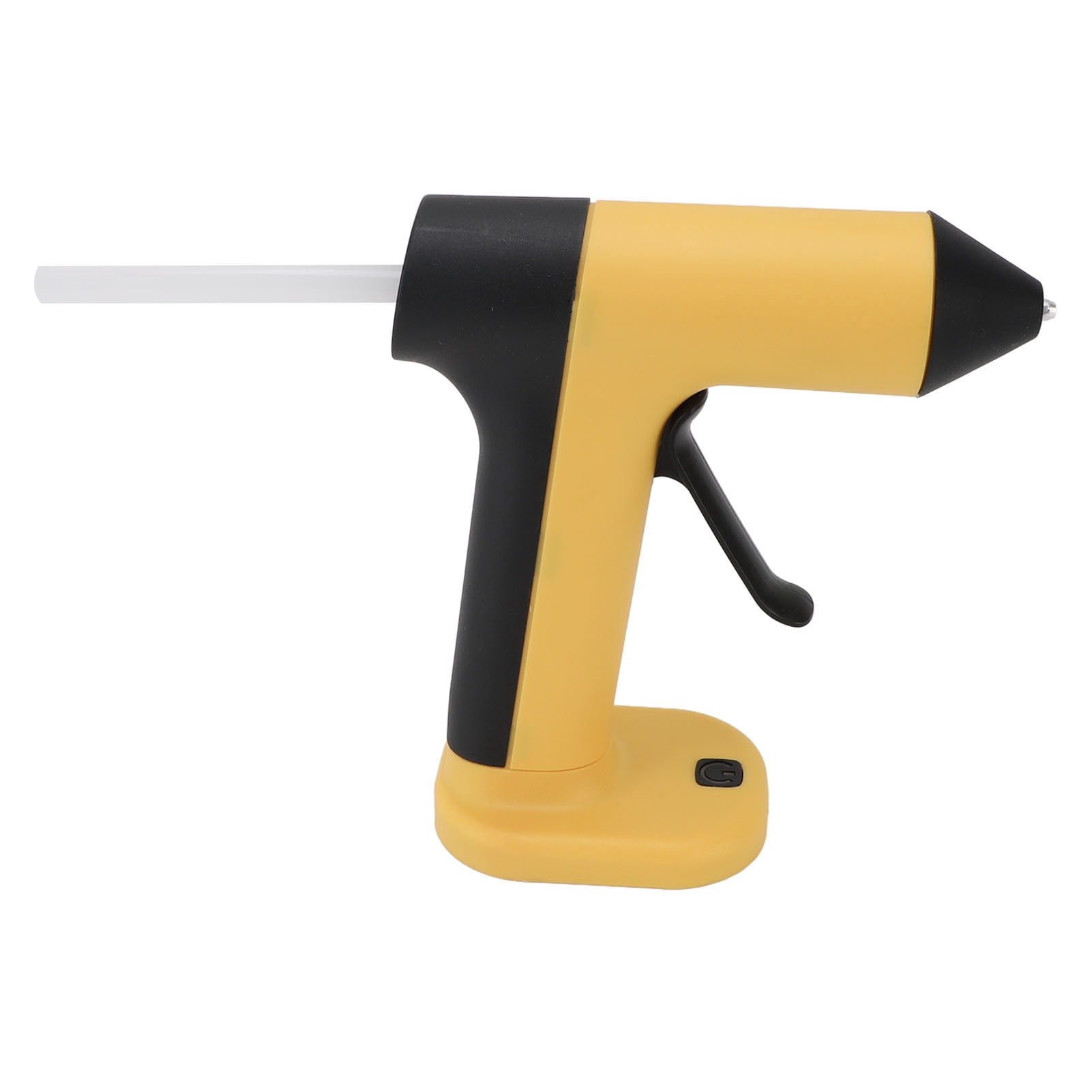 Suodoka Cordless Hot Glue Machine Anti Drip USB Rechargeable Hot Melt Glue Tool Kit with 30pcs Glue Sticks Auto Shut Off for DIY Arts Crafts Yellow 6.3 inches / 16 cm Length