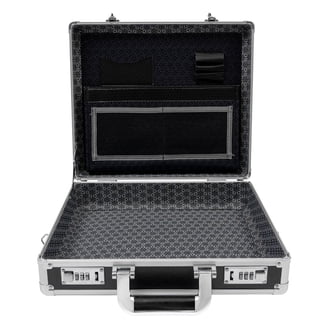 TZ Case EXC-118 B Aluminum Packaging Case, Black - 7.375 x 16