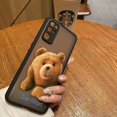 thumbnail image 3 of Funda mate para HONOR 70 50 30S 30 20 8X 9A 9X PLAY 4T X7 X8 X10 5G V40 Funda Coque Capa Shell travieso t-oso de peluche pareja, 3 of 5