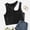 Black, variant on DuoJiaJ Womens Strappy Tank Tops Ladies Patent Leather Vest Short Top Women Vest Black L