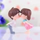 thumbnail image 3 of Matsuzay PVC Novia Novio Miniaturas Decoración Matrimonio Amante Boda Muñeca Pareja Beso Figuras Adornos de jardín Aniversario de boda Kits de decoración para fiestas blanco rosa Matsuzay JJ18497-02, 3 of 6