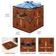 thumbnail image 3 of Cross Large Capacity Foldable Storage Box with Handle for Toy and Clothes Storage, 10.8"x10.5"x10.6, 3 of 6