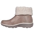 thumbnail image 2 of Botas plegables Skechers para mujer, cómodas y acogedoras, color topo, 2 of 3