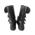 thumbnail image 4 of Medieval Leather Boots 3 Buckle Boots Forest Stage Pirate Shoe Leather Shoes Renaissance Festival Paladin Viking Costume Boot Size 11, 4 of 5