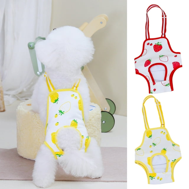 Trayknick Pet Recovery Suit Cat Neutering Recovery Suit Pet Wound Care,Strawberry Pattern Anti-Licking Surgery Jumpsuit Hook and Loop Closure Breathable Pet Surgery Attire for Small Dog Kitten