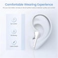 thumbnail image 4 of 2 paquetes de auriculares USB C para iPhone 16/15 Pro Max Plus Tipo C Auriculares con cable con micrófono y control remoto Cancelación de ruido para iPhone 16/15 pro, iPad Pro, Galaxy S23/S22/S21/S20/, 4 of 5