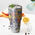 thumbnail image 3 of 30oz Halloween Cute Icons Collage Pattern Tumblers Stainless Steel Tumbler with Lid and Straw,Vacuum Insulated Double Wall Travel Tumbler Cups Mug with Cleaning Brush for Coffee,Tea, 3 of 7