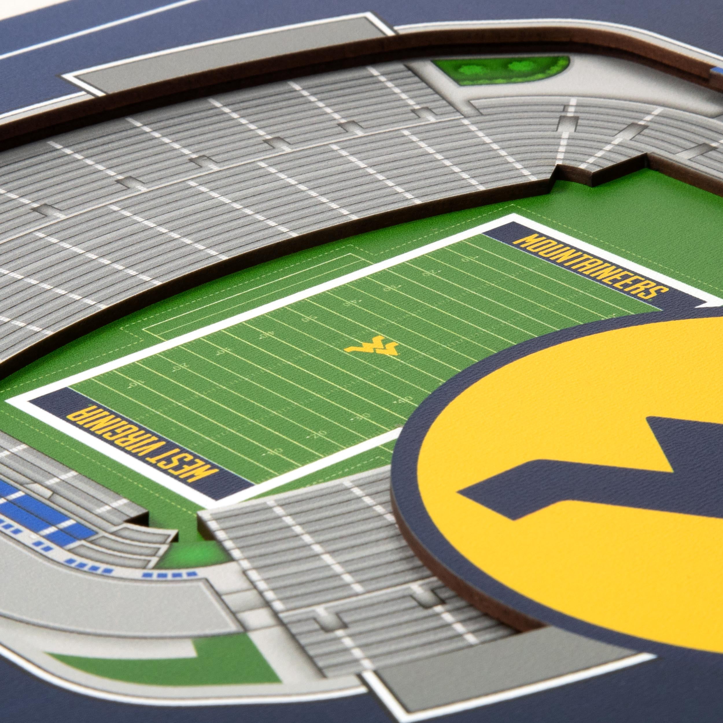 YouTheFan NCAA West Virginia Mountaineers Stadium Series 3D Wall Art