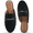 Black, variant on Womens Mules Flats Shoes Comfortable Suede Slip On Shoe Round Toe Dressy Casual Buckle Loafers