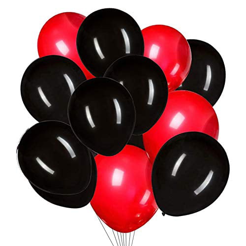 Tim&Lin 12 inch Red and Green Balloons Quality Green and Red Balloons Premium Latex Balloons Helium Balloons Party Decoration Supplies Balloons Pack of 100 3.2g/pcs 