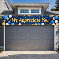 thumbnail image 5 of Blue Gold White Balloon Decorated Appreciation Banner Background, Party Supplies for Thank You Events Appreciation Parties Customer Appreciation Functions and Employee Recognition Celebrations, 5 of 8