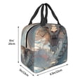 thumbnail image 3 of Fotbe Cool Cloud White Dragon Bolsa Térmica con Estampado y Forro de Aluminio Grueso Bolsa de Almuerzo con Bolsillo Frontal para Hombres y Mujeres, Ideal para Trabajo, Escuela, 3 of 8