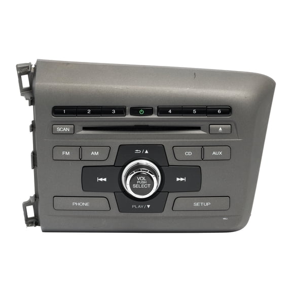Restored 2012 Honda Civic AM FM Receiver MP3 W Single-Disc CD Player 39100-TR0-A81 (Refurbished)