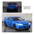 thumbnail image 3 of CHAO Nissan Skyline Gtr R34 Brian Rapido Y Furioso Miniautos, 3 of 5