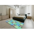thumbnail image 4 of Ahgly Company Indoor Square Patterned Aquamarine Green Area Rugs, 5' Square, 4 of 6