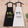 thumbnail image 3 of Delantal de cocina impermeable de 3 capas a prueba de aceite, transpirable, abrigo de cocina, sin mangas, con bolsillo, negro Inevent LF0092-02B, 3 of 4