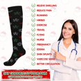 thumbnail image 7 of 3 Pairs Christmas Compression Socks for Women & Men Circulation 15-20 mmHg - Better Blood Flow, Swelling , Best Support for Medical, Running, Nursing,Christmas Gifts for Nurses Travel Pregnancy, 7 of 7