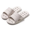 thumbnail image 4 of Shower Shoes for Women,Lightweight Quick Drying Pool Slides with Drain Holes,Antislip Comfortable Beach Sandals White 7 [EU-38], 4 of 5