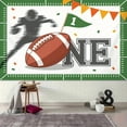 thumbnail image 4 of Football Themed 1st Birthday Backdrop for Boys First Year Touchdown Photography Background It's Game Time American Rugby Player One Year Old Birthday Party Decorations Banner Photo Booth Props, 4 of 6