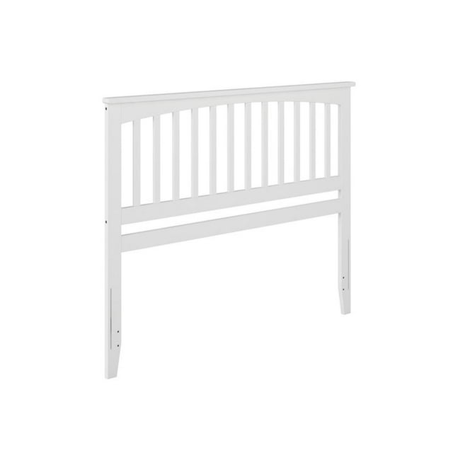 Pemberly Row Tête de Lit en Bois Mission Grand Lit, Blanc