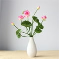 thumbnail image 5 of Artificial Flowers - Household Imitation - Artificial Flowers Bouquet with Leaves Real Looking for Wedding Home Living Room Hotel Decorations 1Pack, 5 of 7