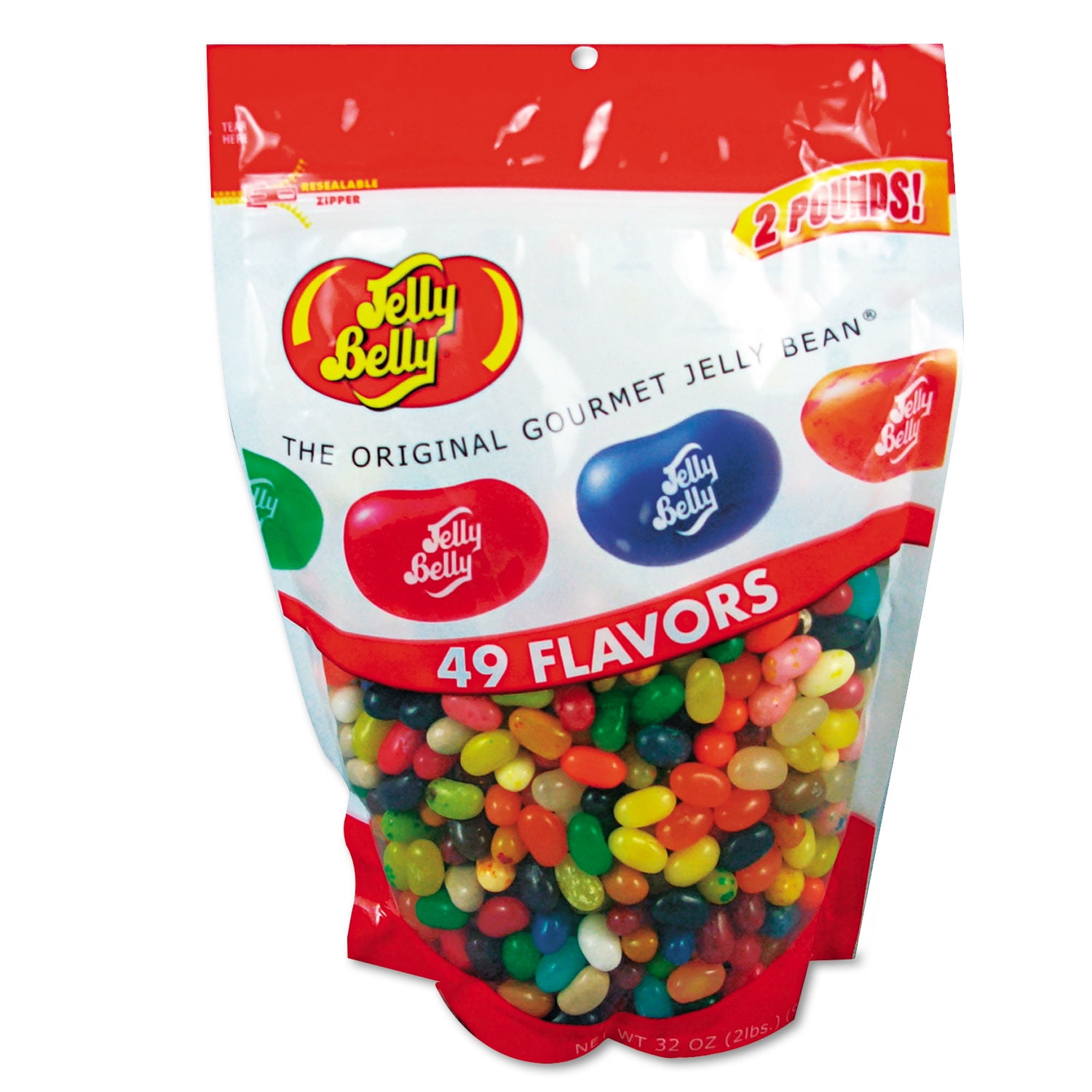 Jelly Belly Candy Candy, 49 Assorted Flavors, 2lb Bag