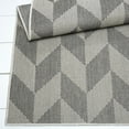 thumbnail image 6 of Nicole Miller New York Patio Country Calla Contemporary Herringbone Indoor/Outdoor Area Rug, Blue/Grey, 7'9"x10'2", 6 of 8