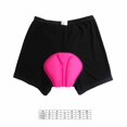 thumbnail image 2 of Sonducket Cómodo bicicleta ciclismo pantalones cortos Gel 3D acolchado ropa interior pantalón hombres mujeres Ciclismo rosa XXXL, 2 of 6