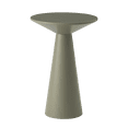 thumbnail image 7 of COZAYH Farmhouse Pedestal End Table Round Martini Table Wood Plant Stand Rustic Small Drink Table for Living Room, Bedroom, Sage Green, 7 of 7