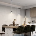 thumbnail image 5 of Eanloly LED Silver Chandelier, Crystal Pendant Lamp, Ceiling Hanging Lighting Assembled Product 42", 5 of 6