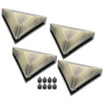 thumbnail image 1 of Botones Triangulares De Metal, Decoración De Metal Para Jeans, 4 Juegos Duraderos Para Decoración De Jeans Para Rendimiento Para Bolsas De Bricolaje ANGGREK Bronce B01-51-52063, 1 of 8