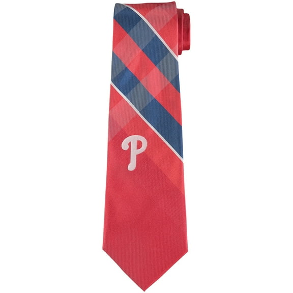 Men's Philadelphia Phillies Woven Poly Grid Tie