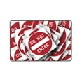 thumbnail image 7 of Do Not Enter Sign Rugs Doormat, Non-Slip Machine Washable Carpets Floor Door Mat , 36" x 24", 7 of 7