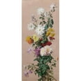 thumbnail image 2 of Jean Benner 13x24 Black Ornate Framed Double Matted Museum Art Print Titled: Still Life with Flowers., 2 of 5