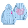 thumbnail image 6 of Hoodies for women Breast Cancer Awareness Long Sleeve Pink Ribbon Graphic Hooded Sweatshirts with Pockets Casual Comfy Pullover Fall Tops 2025, 6 of 6