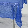 thumbnail image 3 of BalsaCircle 54" x 54" Square Sequined Tablecloth Wedding Party Catering Linens Royal Blue, 3 of 6