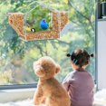 thumbnail image 4 of Prndkhn Window Bird Feeder, Clear Birdfeeder for Window, Squirrel-Proof Bird Watching with Strong Suction Cup, Large Food Storage Design Bird Feeder for Outdoor Decor, 4 of 8