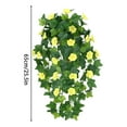 thumbnail image 3 of FAMTKT Fake Hanging Plants Artificial Flowers Simulation Hanging Plant Faux Hanging Morning Hanging Artificial Orchid for Wedding Wall Room Patio Indoor Outdoor Home Shelf Office Decor, 3 of 5