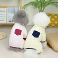thumbnail image 5 of Yidarton 2022 Pocket Casual Four-legged Velvet Padded Double-sided Velvet Vests Dog Clothes Autumn And Winter Pet Clothing light brown, 5 of 9