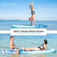 thumbnail image 4 of SereneLife Inflatable Stand Up Paddle Board (6 Inches Thick) with Premium SUP Accessories & Carry Bag | Wide Stance, Bottom Fin for Paddling, Surf Control, Non-Slip Deck | Youth & Adult Standing Boat, 4 of 4