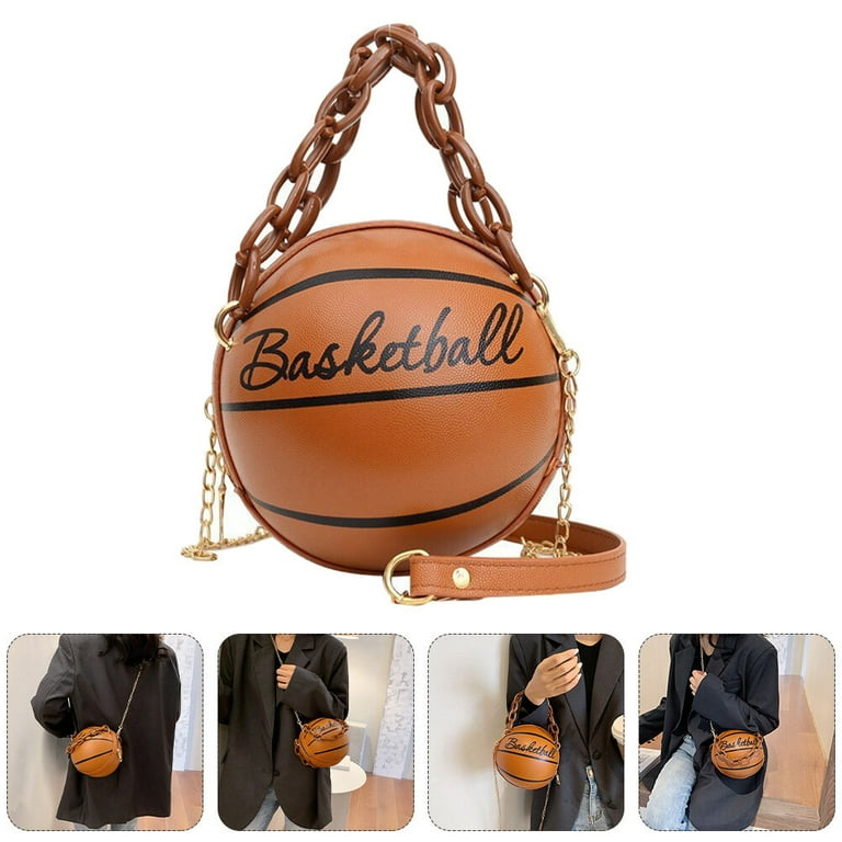 Etereauty Basketball Purse Purses Round Bags Ball Tote Bag Chinese Take Out Girls Handbags Shaped Handbag