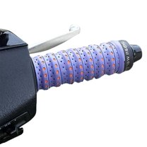 Non-Slip Soft Silicone Grip Tape - Universal Wrap-Around Motorcycle Handlebars Tape with Air Vent Holes, Anti-Slip Handlebar Grips for Scooters, E-Bikes and Dirt Bikes