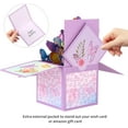 thumbnail image 2 of SwiftPulse 3D Butterflies Pop Up Card for Women, Wife, Mom, Daughter, Sister - 7" x 7" Butterfly Gift Card for Birthdays, Thank You, Get Well, Mother Day, Anniversary- Includes NoteCard and Envelope, 2 of 15