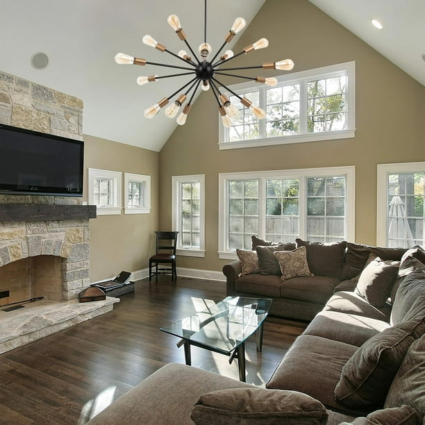 Modern Chandelier For Vaulted Ceiling Shelly Lighting