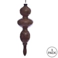 thumbnail image 3 of Vickerman 14" Brown Wood Grain Bubble Finial Ornament, Pack of 3, 3 of 3