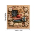 thumbnail image 6 of Pearl Art Diamond Painting Kit, 7.87 Inch Square Canvas with Plastic Pearl Beads, Diamond Art Kits For Adults, Nurse Teacher Themed DIY Craft, Wall Decor Gift for Clinic & Classroom-Teacher, 6 of 6
