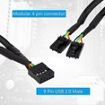 thumbnail image 3 of Placa base Usb 2.0 9pin Header 1 a 4 Extension Hub Splitter Adapter, 3 of 3